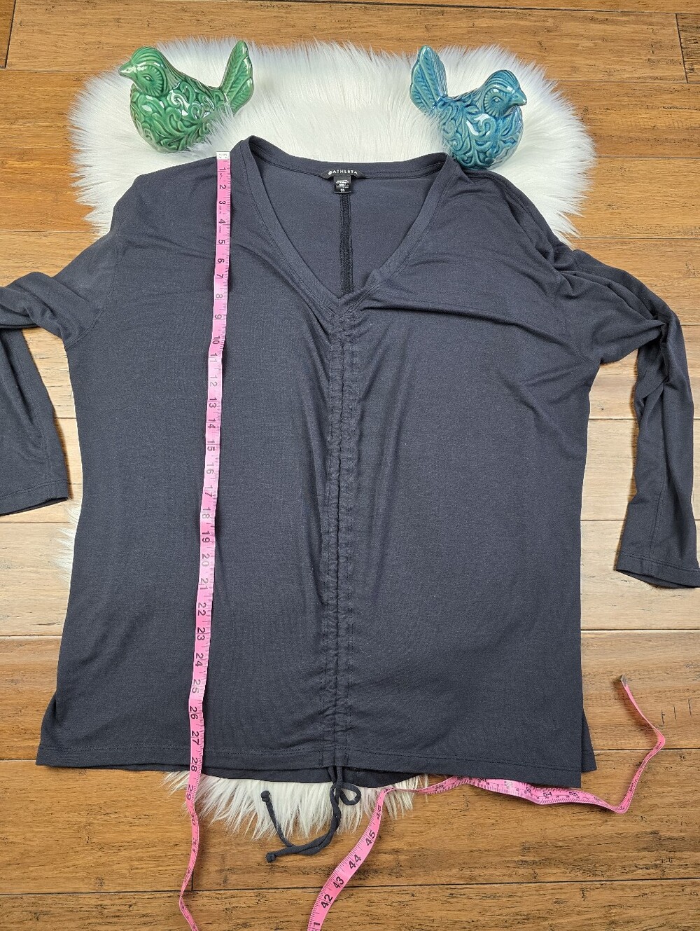 Athleta Crossover Ruched Top XL - Picture 7 of 9